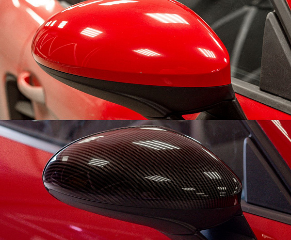Карбоновый декор и перетяжка руля Porsche Boxster