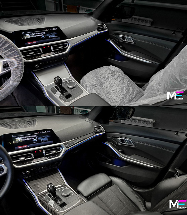 Ламинация карбоном салона BMW 320 G20