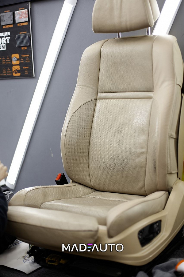 Реставрация кожаных сидений BMW X5 E70