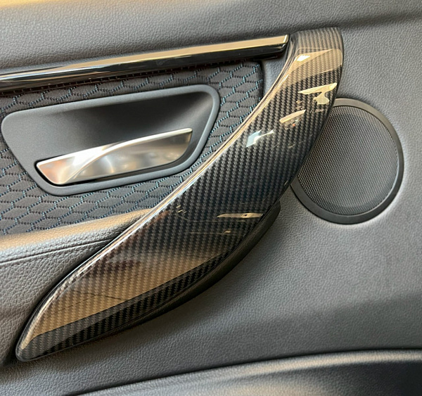 Аквапринт под карбон в салоне BMW 3 F30