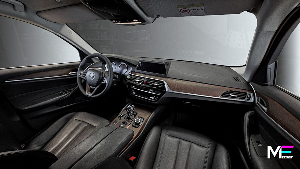 Обновление интерьера BMW 5 G30 с отделкой под дерево и шумоизоляцией