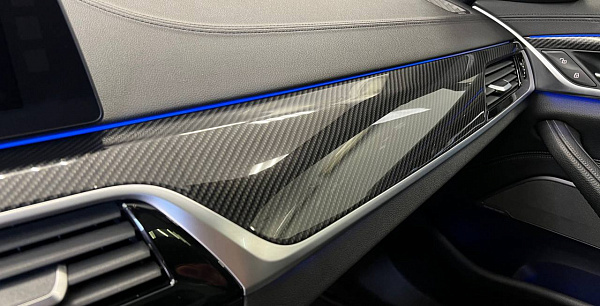 Аквапринт под карбон и доработка руля BMW 5 G30