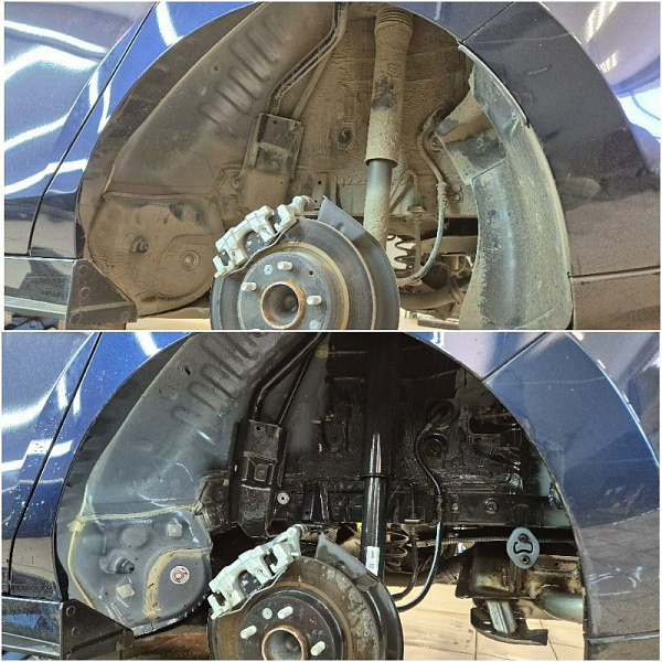 Шумоизоляция колесных арок Mazda 3
