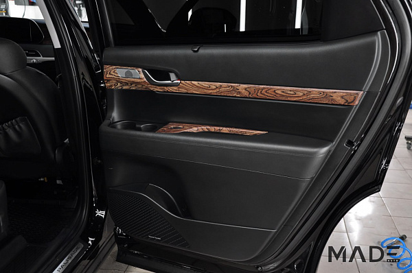Аквапринт коричневое брашированное дерево для Hyundai Palisade