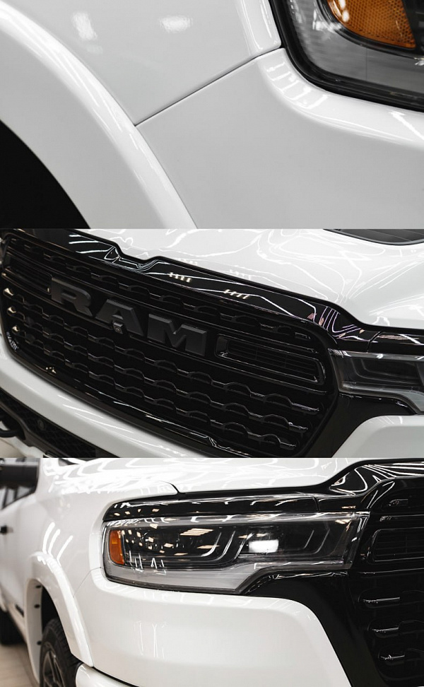 Защита зон риска Ram 1500 полиуретановой пленкой