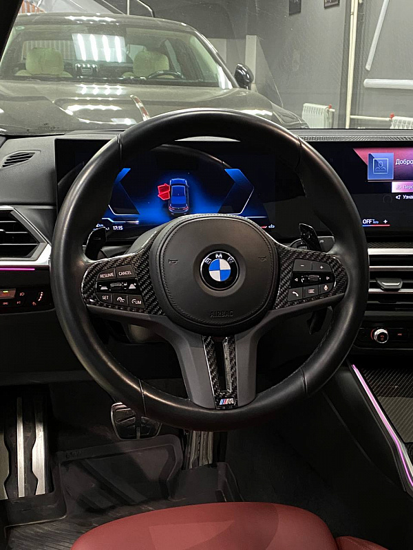 Карбоновые элементы руля и подсветка консоли для BMW 3 G20