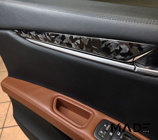 Ламинация кованым карбоном и доработка руля для Maserati Ghibli