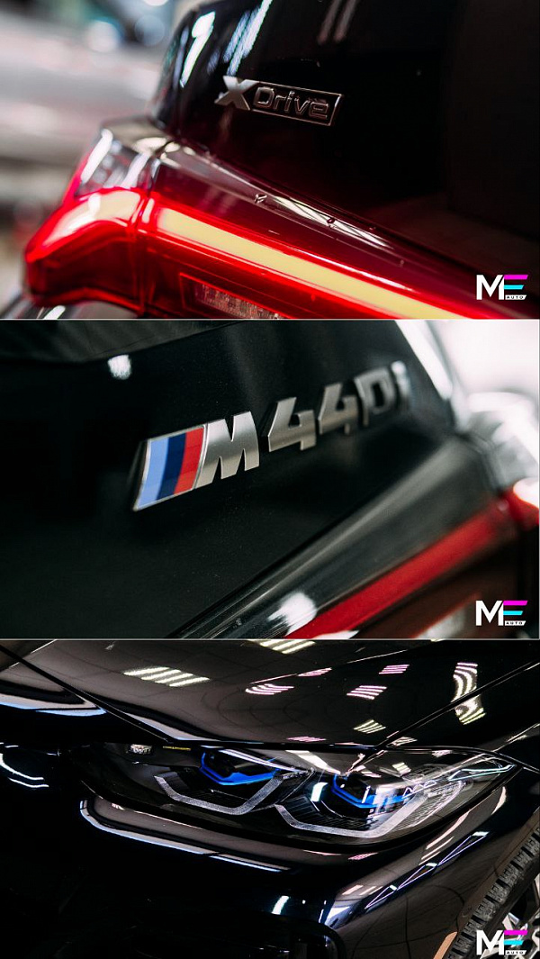 Комплексный тюнинг BMW M440 G26 с карбоновым декором и шумоизоляцией