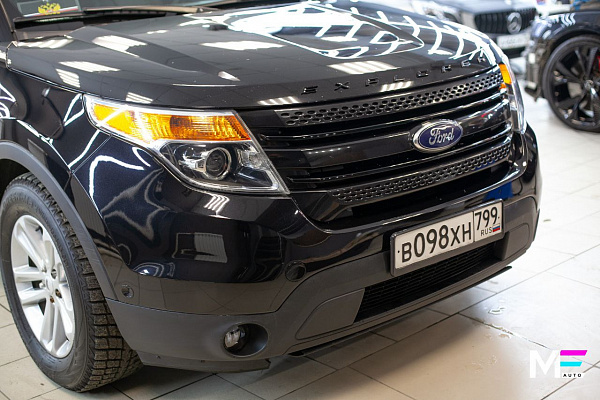 Антихром Ford Explorer в черном глянце
