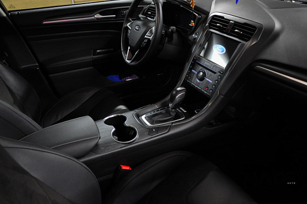 Аквапринт тёмное матовое дерево для Ford Mondeo