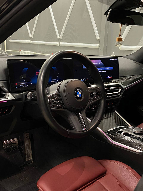Карбоновые элементы руля и подсветка консоли для BMW 3 G20