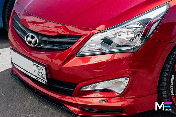 Комплексный тюнинг Hyundai Solaris с карбоновым декором и шумоизоляцией