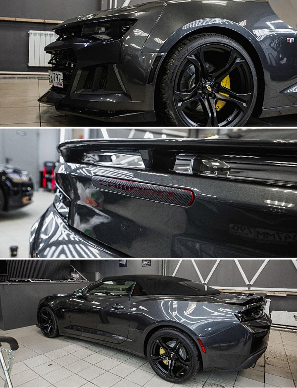Аквапринт под классический карбон для Chevrolet Camaro