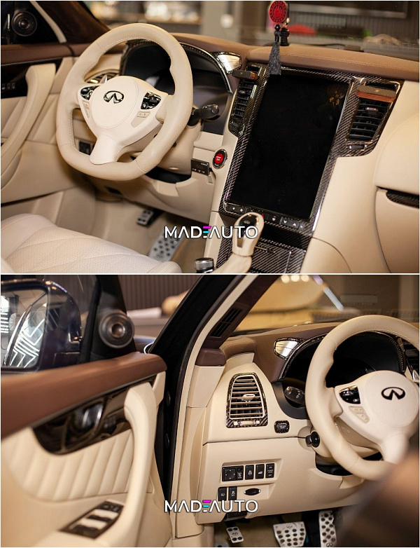 Комплексное обновление Infiniti QX70 с ламинацией карбоном