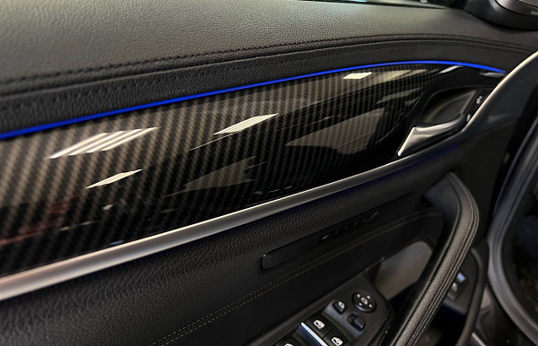 Аквапринт под карбон и доработка руля BMW 5 G30