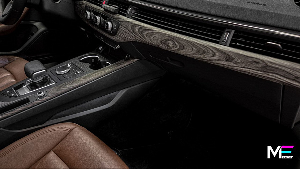 Аквапечать под гладкое серое дерево для Audi A4