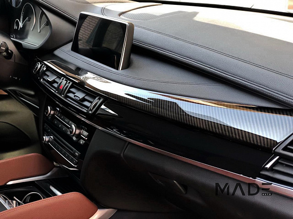 BMW X6 F16 — аквапринт под карбон салона и зеркал
