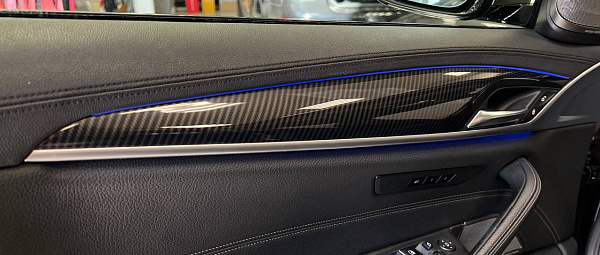 Аквапринт под карбон и доработка руля BMW 5 G30