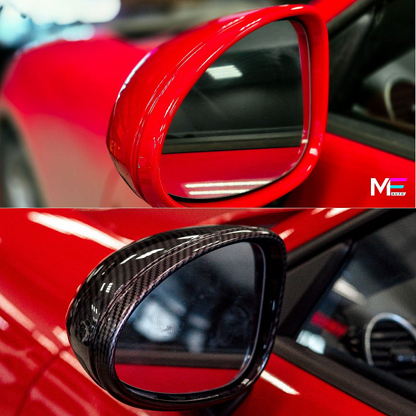Карбоновый декор и перетяжка руля Porsche Boxster
