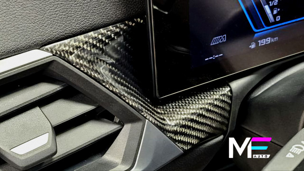 Классический карбон в салоне BMW M4 G80