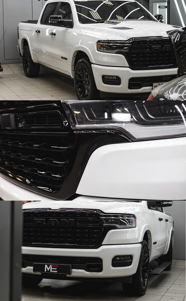 Защита зон риска Ram 1500 полиуретановой пленкой