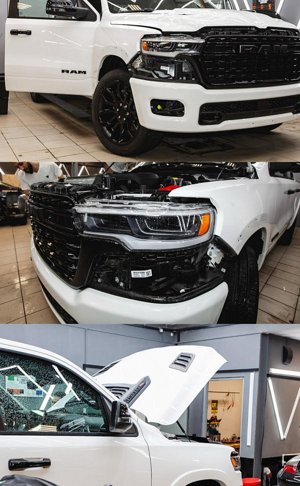 Защита зон риска Ram 1500 полиуретановой пленкой