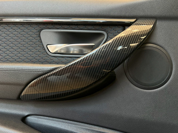 Аквапринт под карбон в салоне BMW 3 F30